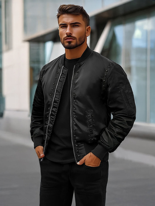 Veste Homme Noir OZONEE O/8905Z
