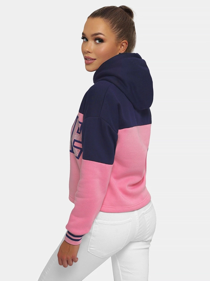 Sweat à Capuche Femme Rose OZONEE JS/B26024