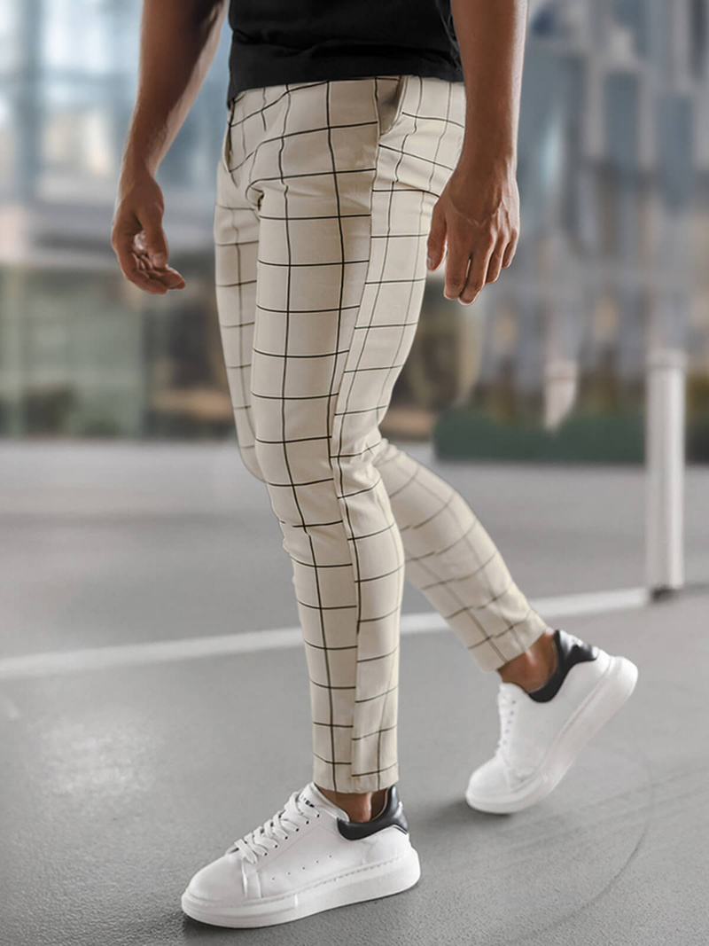 Pantalon Chino Homme Beige OZONEE O/P4009Z