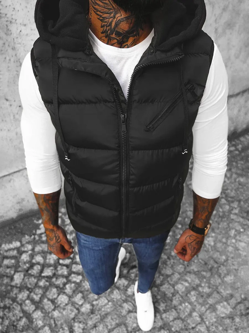 Veste sans manches Homme noir OZONEE N/7126