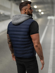 Veste Sans Manches Homme Bleu Foncé OZONEE JS/8M983/215