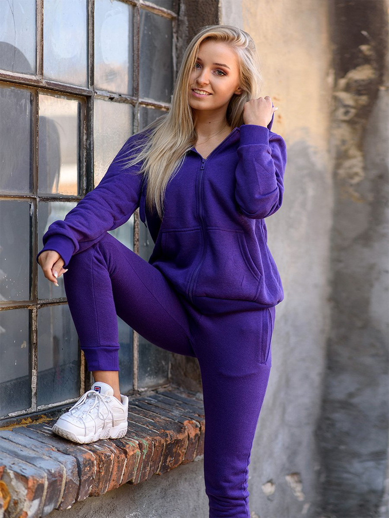 Pantalon de survêtement pour femmes Violet OZONEE JS/CK01/30