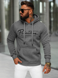 Sweatshirt à capuche homme gris foncé OZONEE JS/8B1352/5