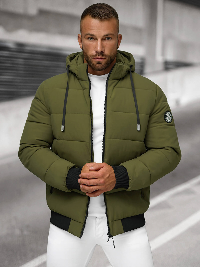 Veste D'hiver Kaki Clair OZONEE JS/31M5023/62