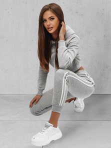 Ensemble de survêtement deux pièces gris OZONEE JS/8C67/2Z