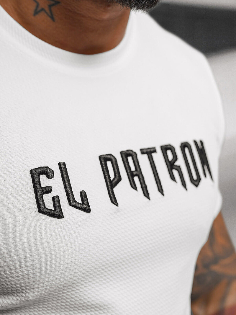 T-shirt Homme Blanc OZONEE O/T7283