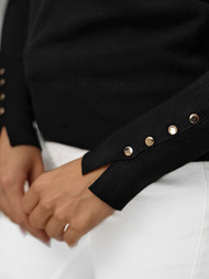 Pullover Femme Noir OZONEE JS/8004/9