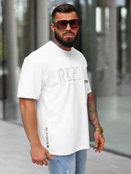 T-shirt Homme Blanc OZONEE O/QQ1185