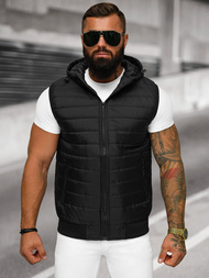 Veste Sans Manches Homme Noir OZONEE JS/MY88Z