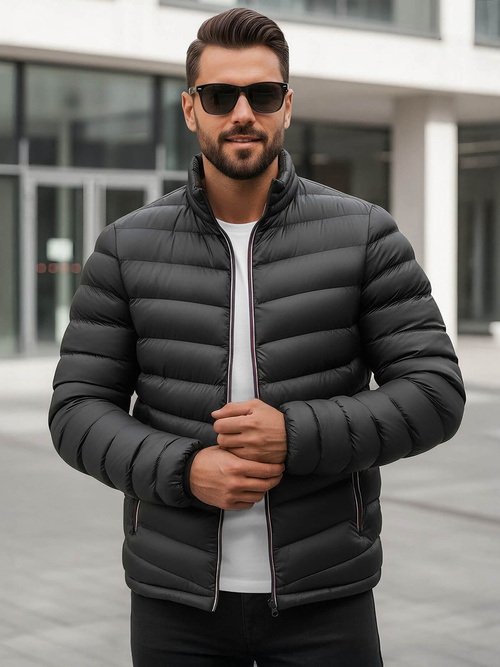 Veste Homme Noir OZONEE JS/SM71Z