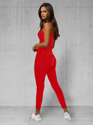 Ensemble de survêtement deux pièces rouge OZONEE JS/YW88037/5Z