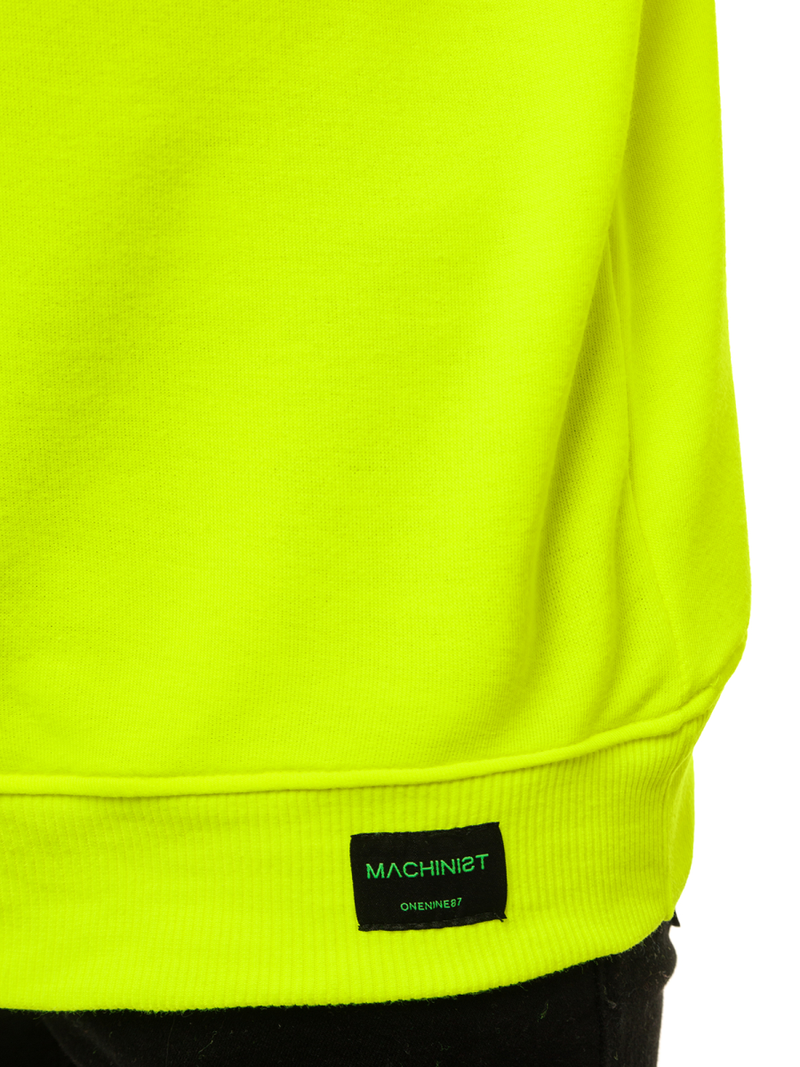 Sweatshirt Homme Néon Jaune OZONEE MACH/3149