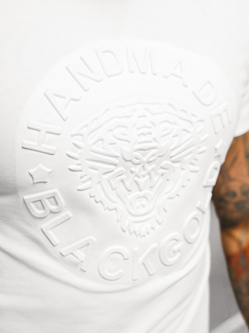 T-shirt Homme Blanc OZONEE NB/MT3056Z