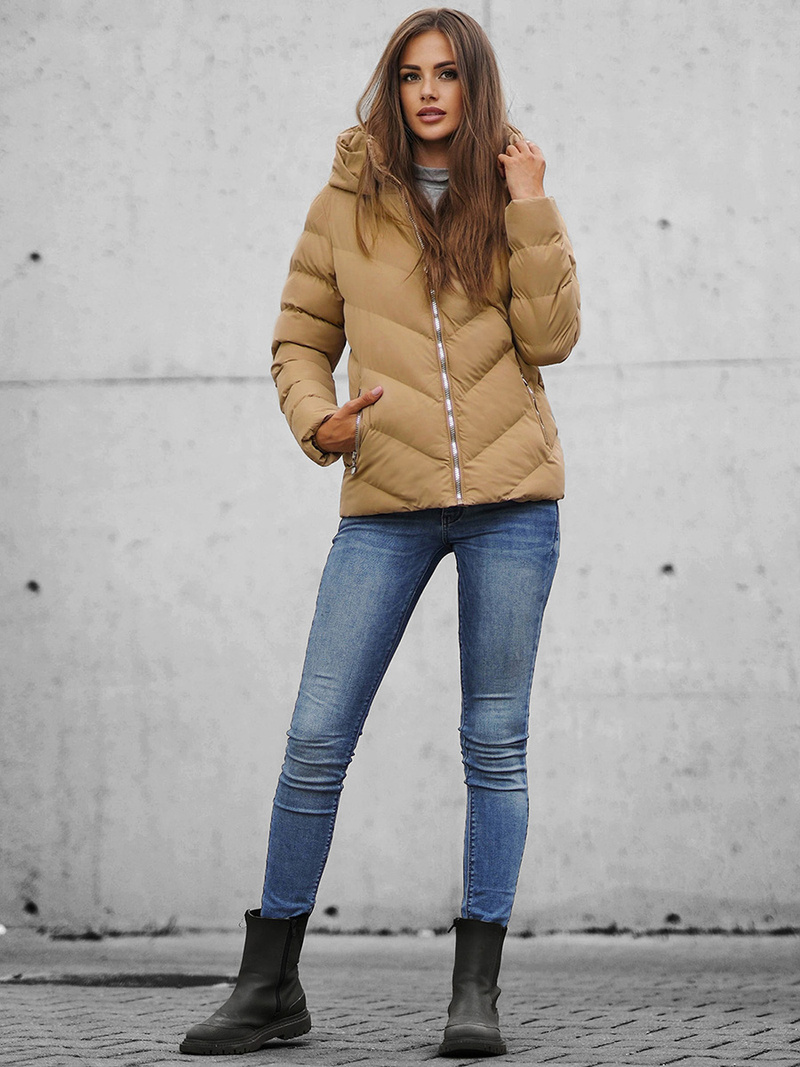 Veste Femme Beige OZONEE JS/M725/84Z