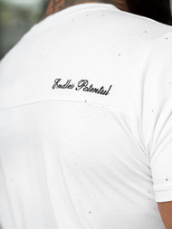 T-shirt Homme Blanc OZONEE O/QQ1387