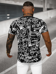 T-shirt Homme Noir OZONEE O/T1269/3