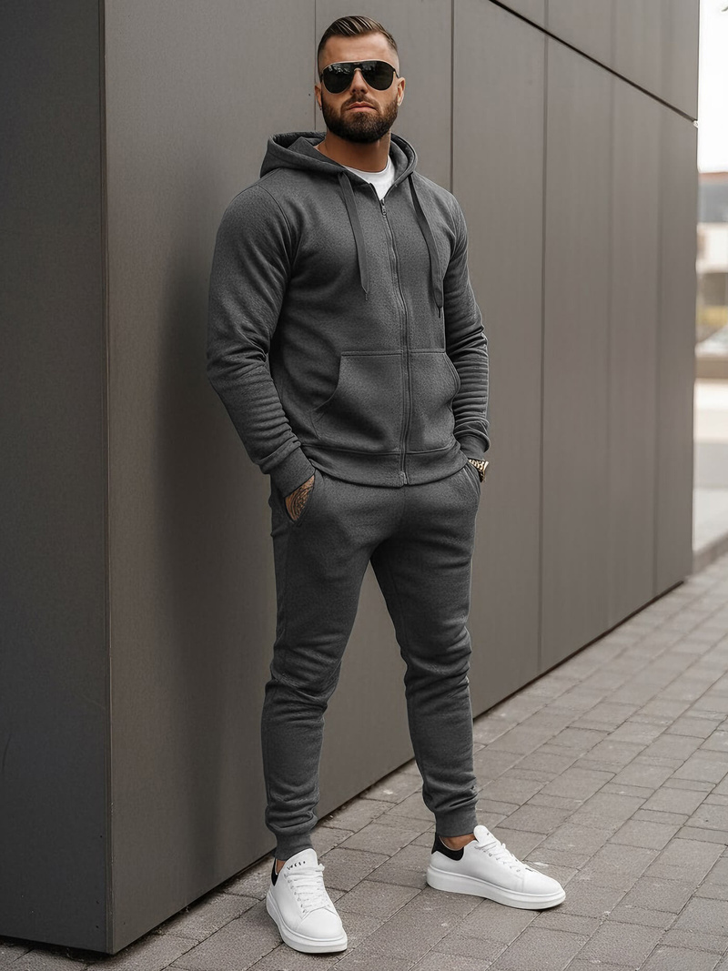 Survêtement Homme Gris Foncé OZONEE JS/68C10386/5Z