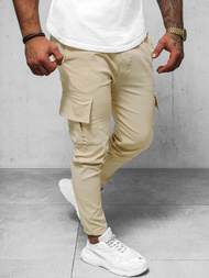 Pantalon Chino Homme Beige OZONEE O/1404SP