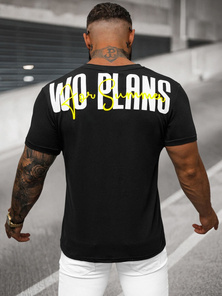 T-shirt Homme Noir OZONEE O/T1277/3