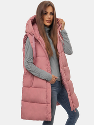 Gilet femme rose poudré OZONEE O/81266