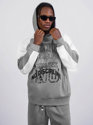 Sweatshirt à capuche gris OZONEE O/SWE23037Z