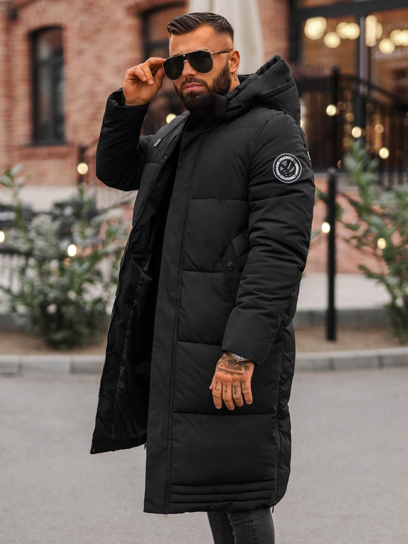 Veste Homme Noir OZONEE JS/19M1290/392