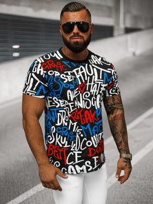 T-shirt Homme Noir OZONEE O/T1271/3