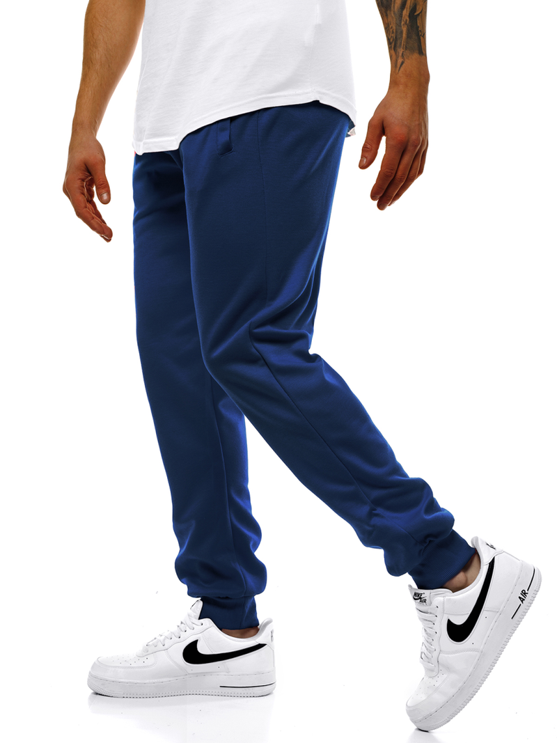 Pantalon de survêtement Homme Bleu foncé OZONEE JS/JZ11001