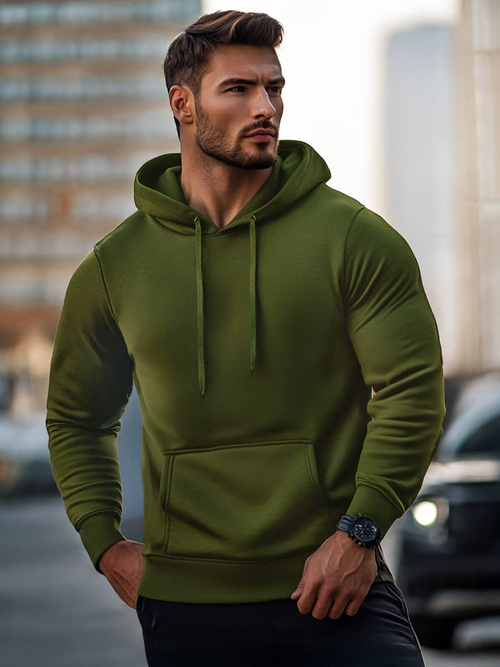 Sweatshirt Homme Kaki OZONEE JS/2009Z