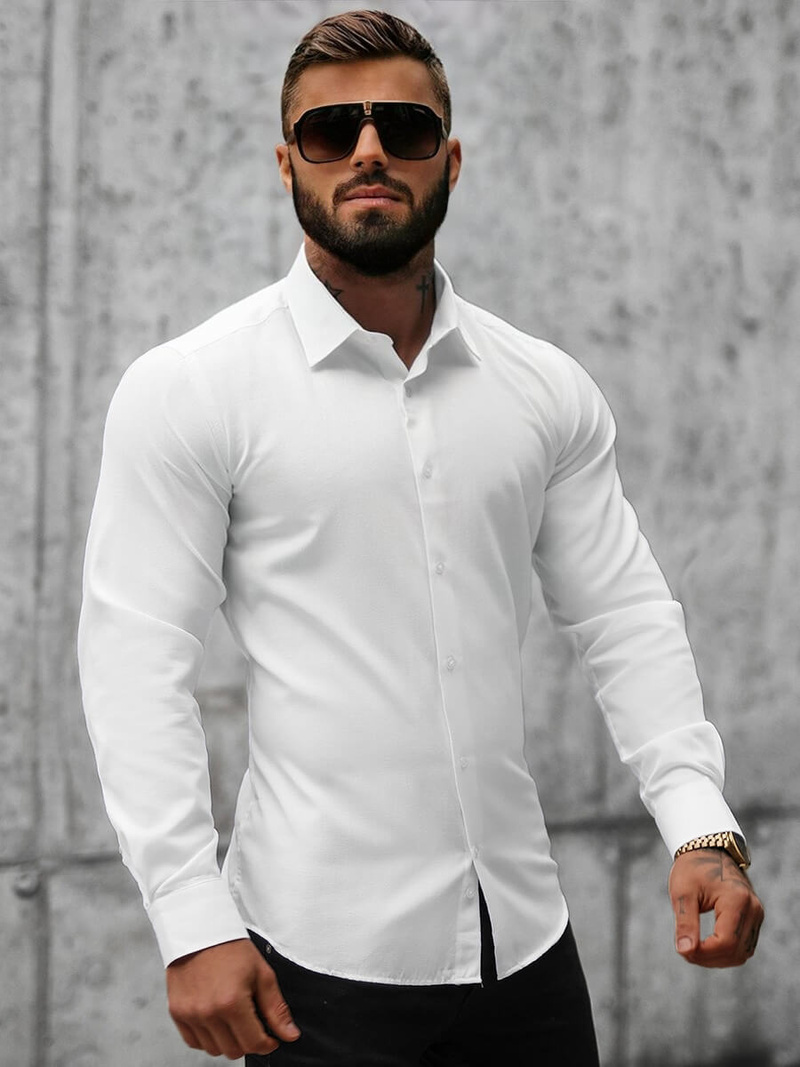 Chemise Homme Blanc OZONEE MECH/2122Z