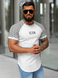 T-shirt Homme Blanc OZONEE O/B1212
