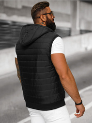 Veste Sans Manches Homme Noir OZONEE JS/MY88Z