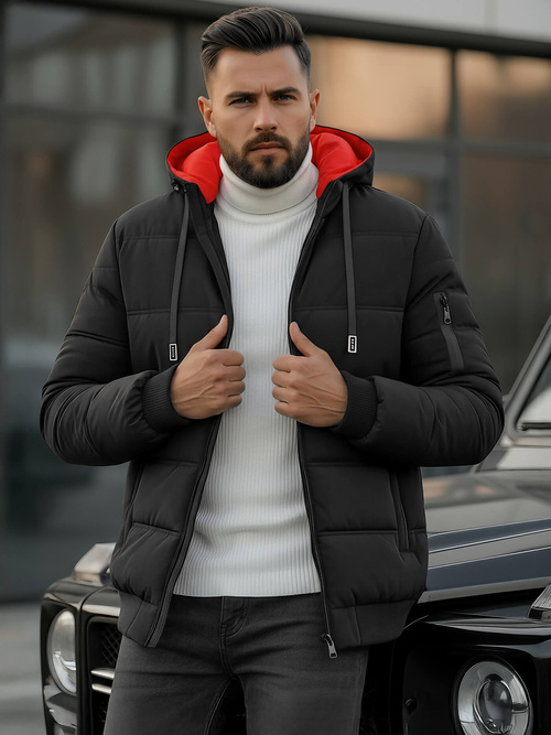 Veste homme noir OZONEE JS/31M5003Z