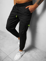 Pantalon Chino Jogger Homme Noir OZONEE O/CP150