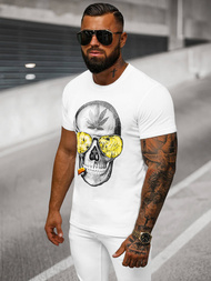 T-shirt Homme Blanc OZONEE JS/Y70019