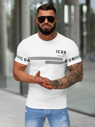 T-shirt Homme Blanc OZONEE JS/8B1701/1