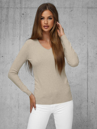 Pullover Femme Beige OZONEE JS/8006/1