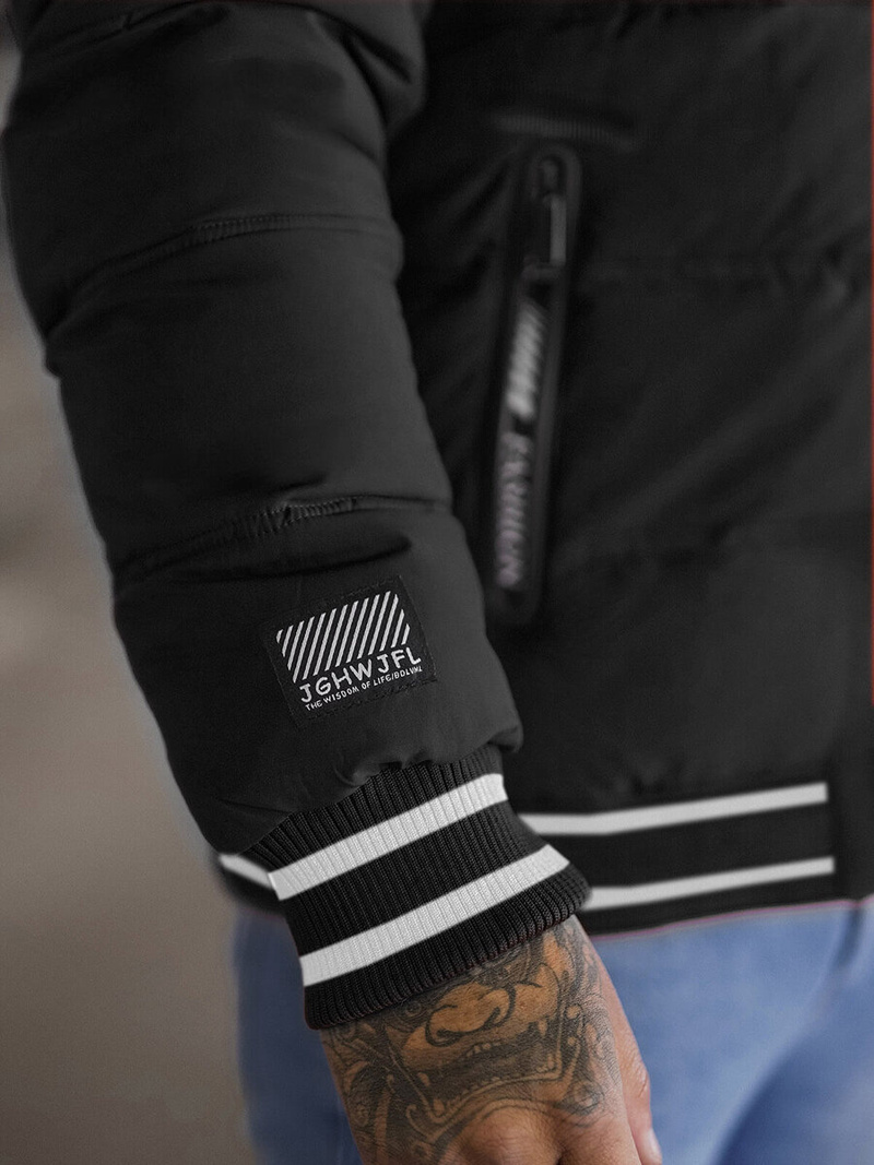 Veste homme noir OZONEE JS/57M7501/392