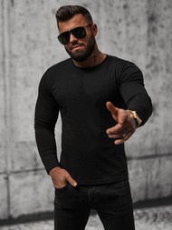 T-shirt à manches longues homme noir OZONEE O/B260