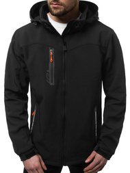 Veste Homme noir et orange OZONEE GE/12268