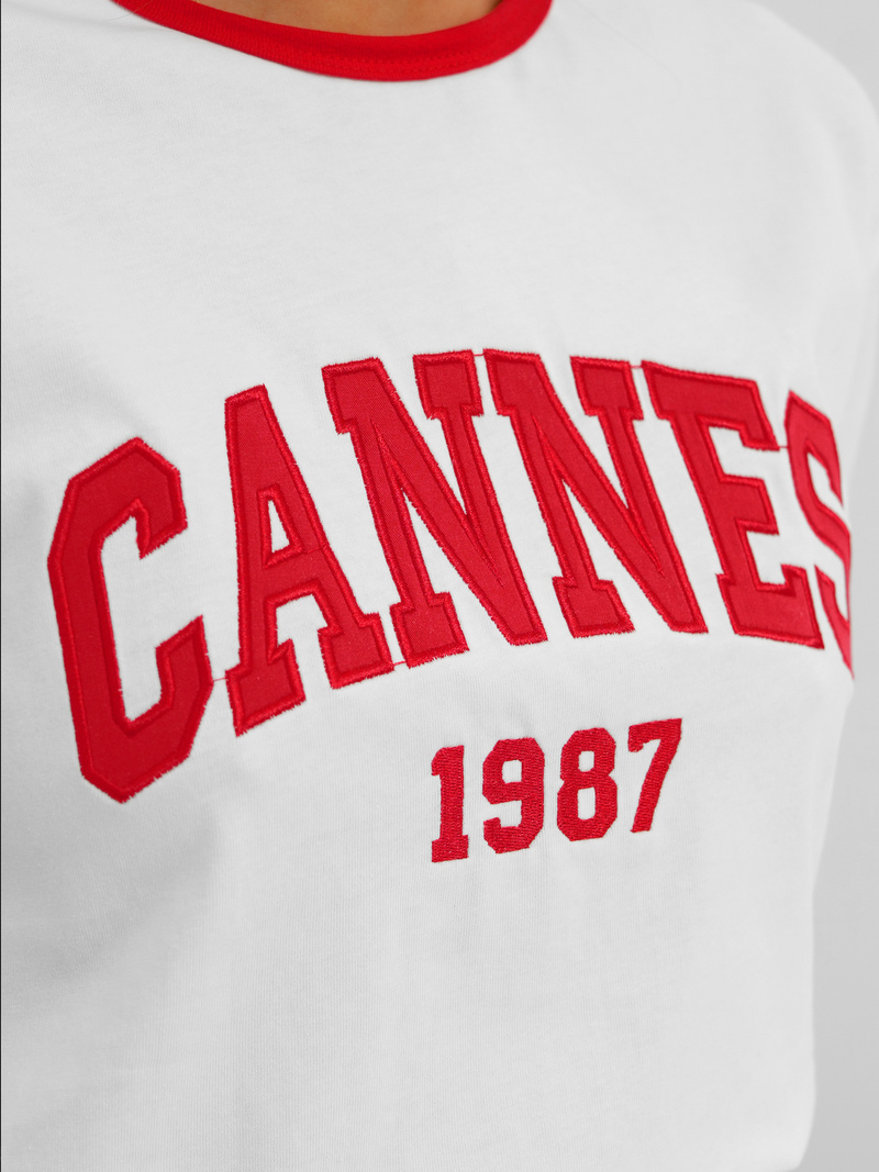 T-shirt femme blanc OZONEE JS/R62184