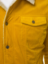 Veste en jean Homme Jaune OZONEE JB/JP1179/4Z