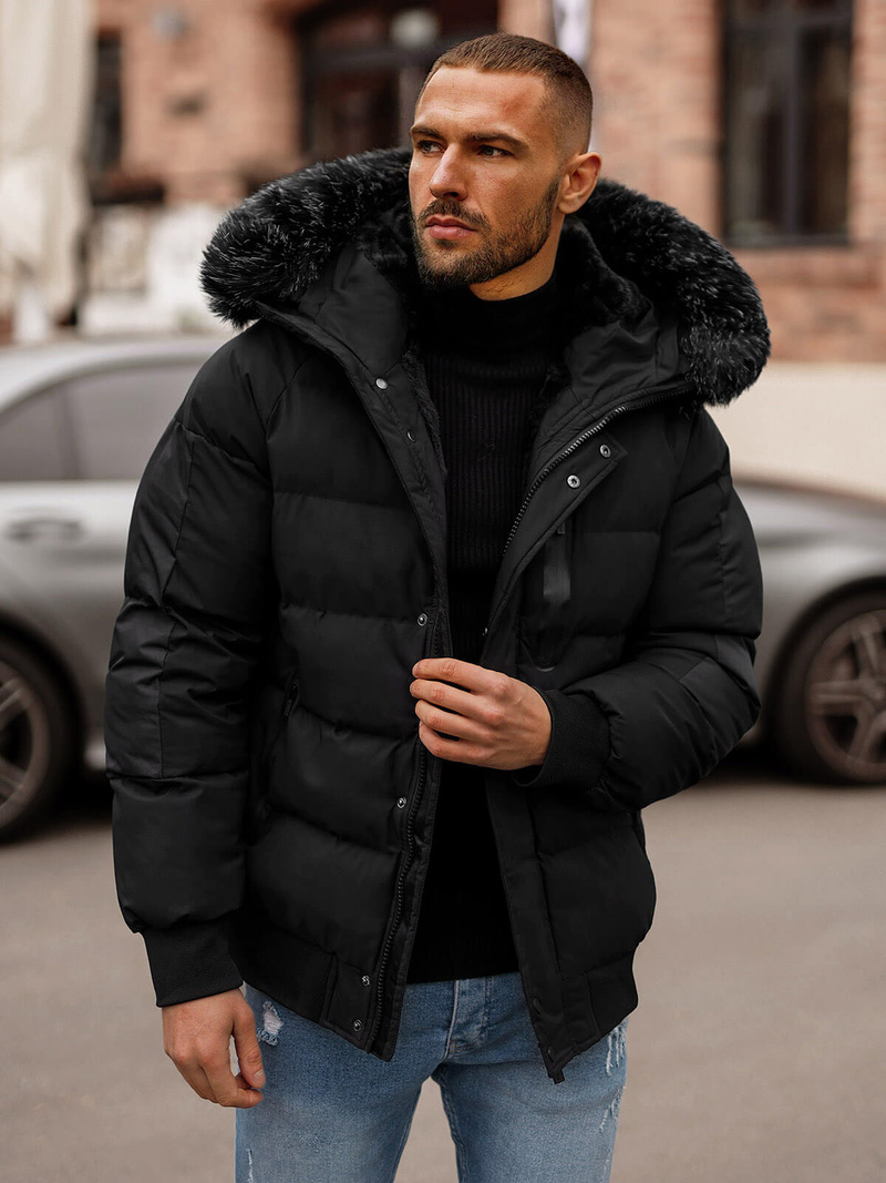 Veste Homme Noir OZONEE O/M798Z