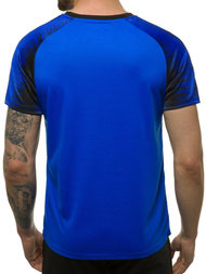 T-Shirt Homme Bleu OZONEE JS/KS2069