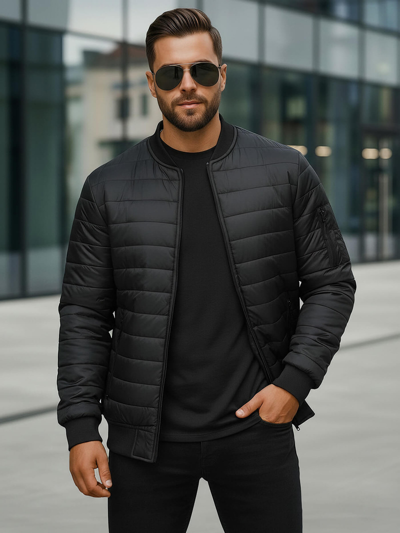 Veste Homme Noir OZONEE JS/MY02Z