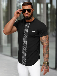 T-shirt Homme Noir OZONEE O/B1211