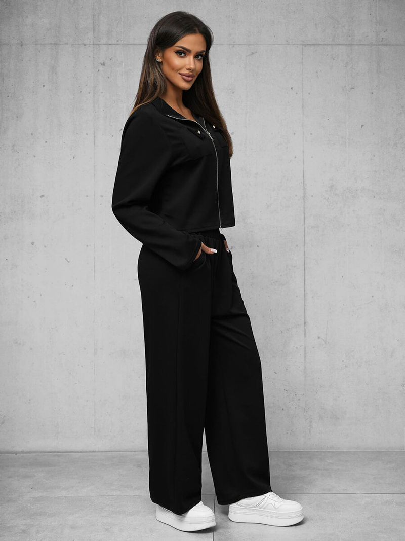 Ensemble de survêtement deux pièces noir OZONEE O/XYS3230