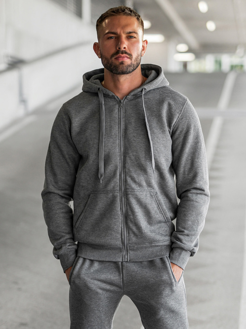 Survêtement Homme Gris Foncé OZONEE JS/68C10386/5Z