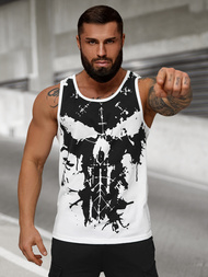 T-shirt Homme Blanc OZONEE JS/8B1708/1Z