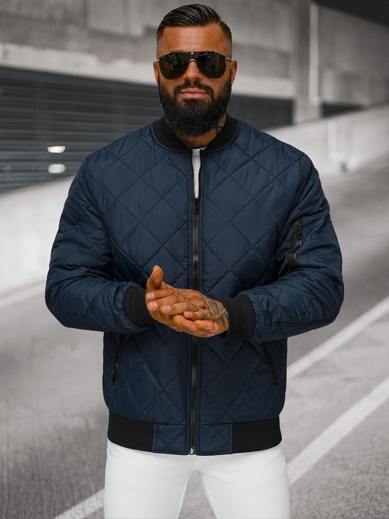 Veste Homme Bleu foncé OZONEE JS/MY01Z